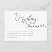 ミニマルモダンリストディスプレイシャワーエンクロージャ エンクロージャーカード (正面)