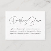 ミニマルモダンリストディスプレイシャワー エンクロージャーカード (正面)