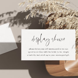 ミニマルモダンリストディスプレイシャワー エンクロージャーカード