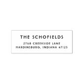 ミニマルモダンリストデコ名&差出人住所 ラバースタンプ (インプリント)