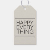 ミニマルモダンリストニュートラル ギフトタグ (正面)