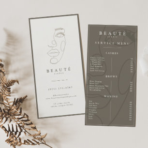 ミニマルモダンリストニュートラルLash & Browサービスメニュー