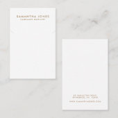 ミニマルモダンリストネックレスジュエリー表示 名刺 (正面/裏面)