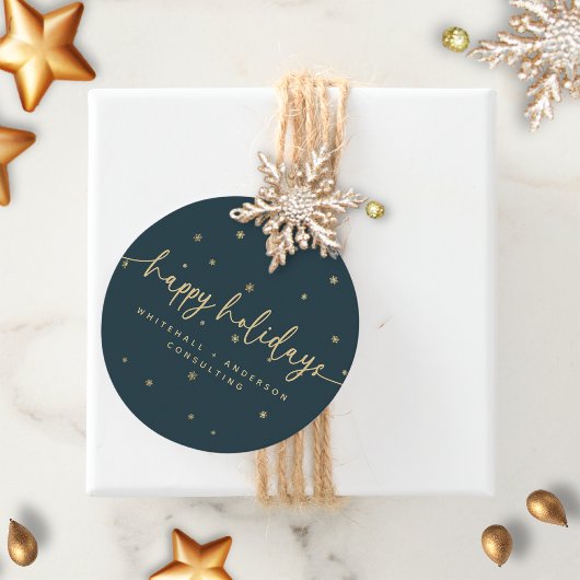 ミニマルモダンリストハッピーホリデイズビジネス名 フェイバータグ