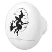 ミニマルモダンリストハロウィーン魔女 セラミックノブ (右)