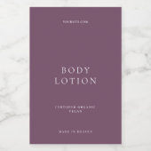 ミニマルモダンリストバス体美しい紫 フードラベル (シングルラベル)