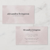 ミニマルモダンリストパステルパールウォーターカラークリエイティブ 名刺 (正面/裏面)