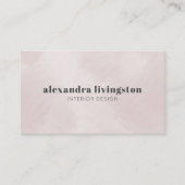 ミニマルモダンリストパステルパールウォーターカラークリエイティブ 名刺 (正面)