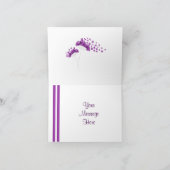 ミニマルモダンリストパープルタンデリオンズノーテカード カード (内部)