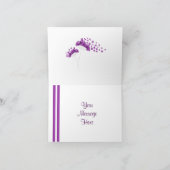 ミニマルモダンリストパープルタンデリオンズノーテカード カード (内部)