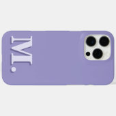 ミニマルモダンリストパープルモノグラムイニシャル Case-Mate iPhoneケース (裏面 (横))