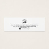 ミニマルモダンリストビジネスありがとうございました注文の挿入 (裏面)