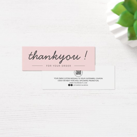 ミニマルモダンリストビジネスありがとうございました注文の挿入 (デスク)