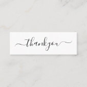 ミニマルモダンリストビジネスありがとうございました注文の挿入 コーリングカード (正面)