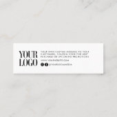 ミニマルモダンリストビジネスありがとうございました注文の挿入 コーリングカード (裏面)