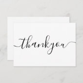 ミニマルモダンリストビジネスありがとうございました注文の挿入 サンキューカード (正面/裏面)