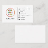 ミニマルモダンリストビジネスカーカスタムドとロゴa 名刺 (正面/裏面)