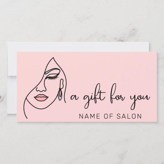 ミニマルモダンリストビジネスギフト証明書 (正面)