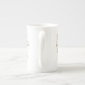 ミニマルモダンリストビジネスブランディングカスタムロゴ ボーンチャイナマグカップ (裏面)