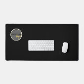 ミニマルモダンリストビジネスブランド会社ロゴ デスクマット (キーボード&マウス)