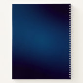 ミニマルモダンリストビジネスロゴ ノートブック (裏面)