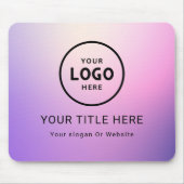 ミニマルモダンリストビジネスロゴ マウスパッド (正面)