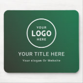 ミニマルモダンリストビジネスロゴ マウスパッド (正面)