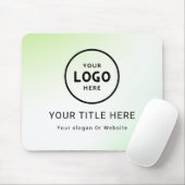 ミニマルモダンリストビジネスロゴ マウスパッド (マウス)
