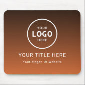 ミニマルモダンリストビジネスロゴ マウスパッド (正面)