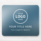 ミニマルモダンリストビジネスロゴ マウスパッド (正面)