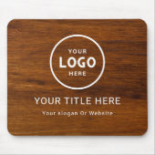 ミニマルモダンリストビジネスロゴ マウスパッド (正面)