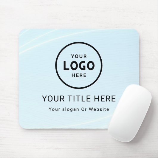 ミニマルモダンリストビジネスロゴ マウスパッド (マウス)