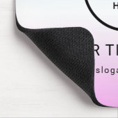 ミニマルモダンリストビジネスロゴ マウスパッド (コーナー)