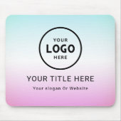 ミニマルモダンリストビジネスロゴ マウスパッド (正面)