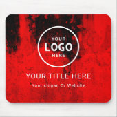 ミニマルモダンリストビジネスロゴ マウスパッド (正面)