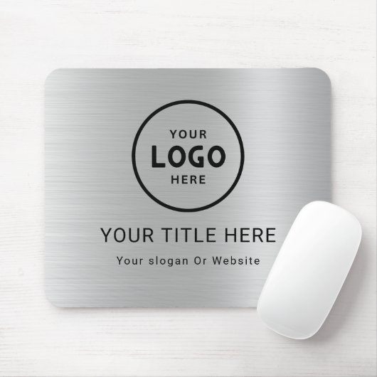 ミニマルモダンリストビジネスロゴ マウスパッド (マウス)
