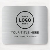 ミニマルモダンリストビジネスロゴ マウスパッド (正面)