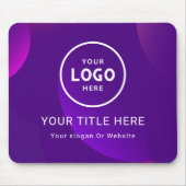 ミニマルモダンリストビジネスロゴ マウスパッド (正面)