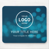 ミニマルモダンリストビジネスロゴ マウスパッド (正面)