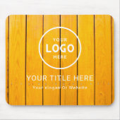 ミニマルモダンリストビジネスロゴ マウスパッド (正面)