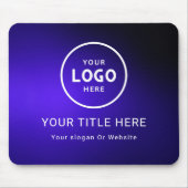 ミニマルモダンリストビジネスロゴ マウスパッド (正面)