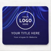 ミニマルモダンリストビジネスロゴ マウスパッド (正面)