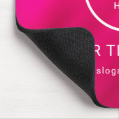 ミニマルモダンリストビジネスロゴ マウスパッド (コーナー)