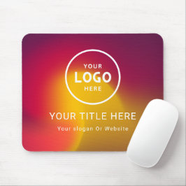 ミニマルモダンリストビジネスロゴ マウスパッド