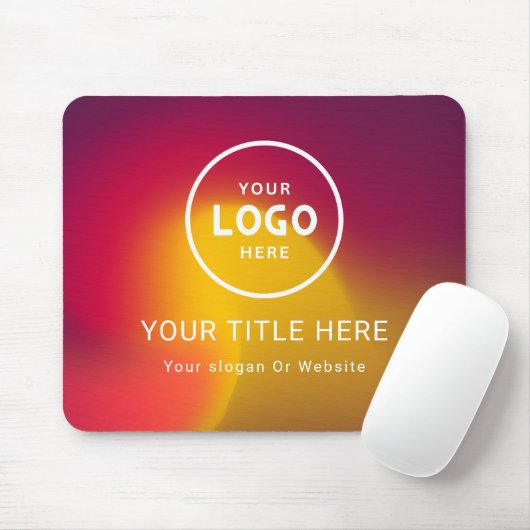 ミニマルモダンリストビジネスロゴ マウスパッド (マウス)