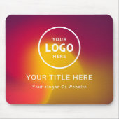 ミニマルモダンリストビジネスロゴ マウスパッド (正面)