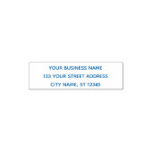 ミニマルモダンリストビジネス名差出人住所選択 セルフインキングスタンプ (デザイン)