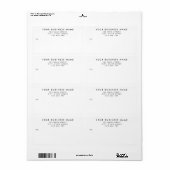 ミニマルモダンリストビジネス郵送料 ラベル (フルシート)