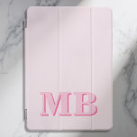 ミニマルモダンリストピンクイニシャルモノグラム iPad PROカバー<br><div class="desc">ピンクミニマルモダンイニシャルモノグラムiPadケース。独自のiPadパーソナライズされたケースを作成しカスタムて、イニシャル名。</div>