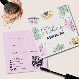 ミニマルモダンリストピンク金ゴールドグリーンフローララインアート